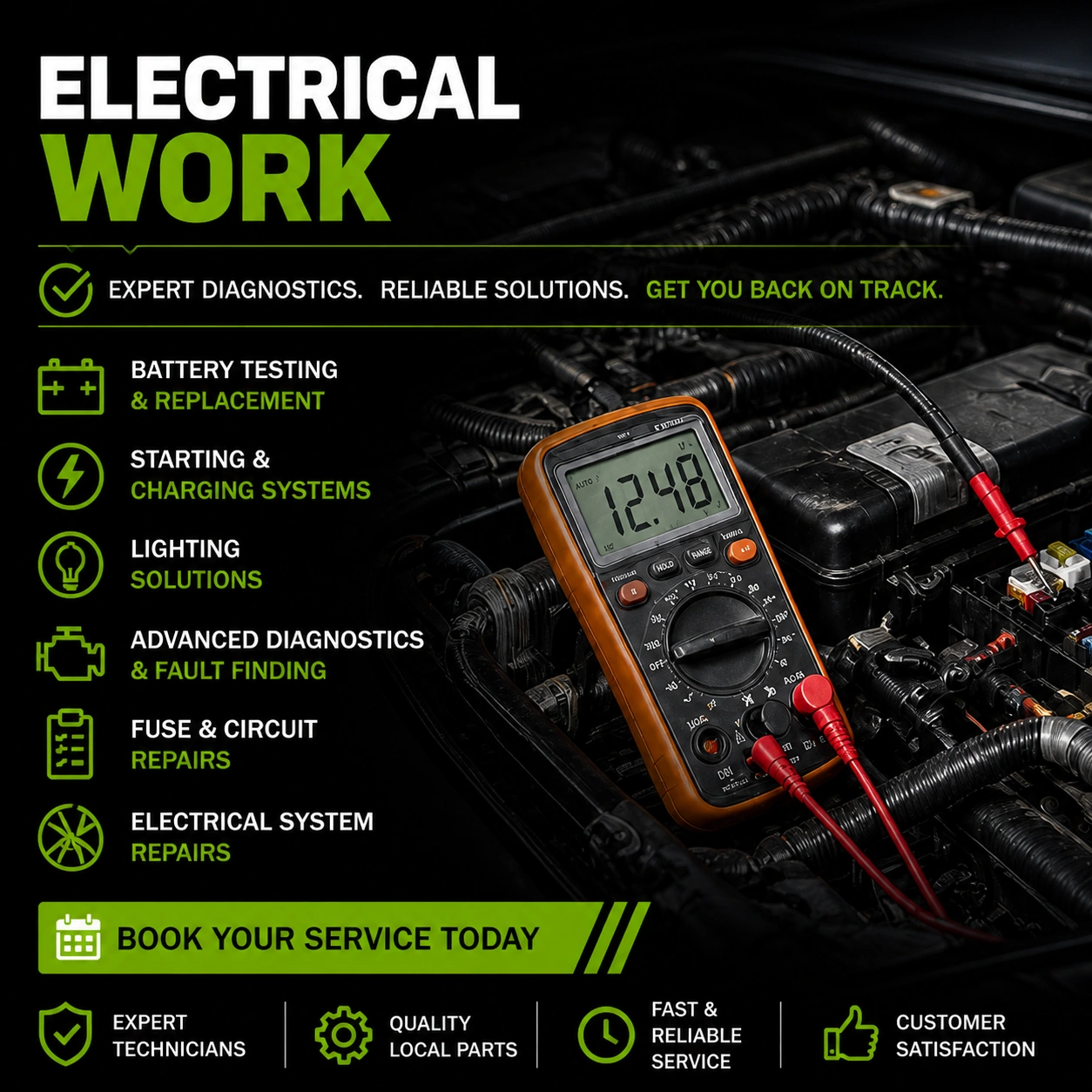 ELECTRICAL WORK AT ST GARAGE