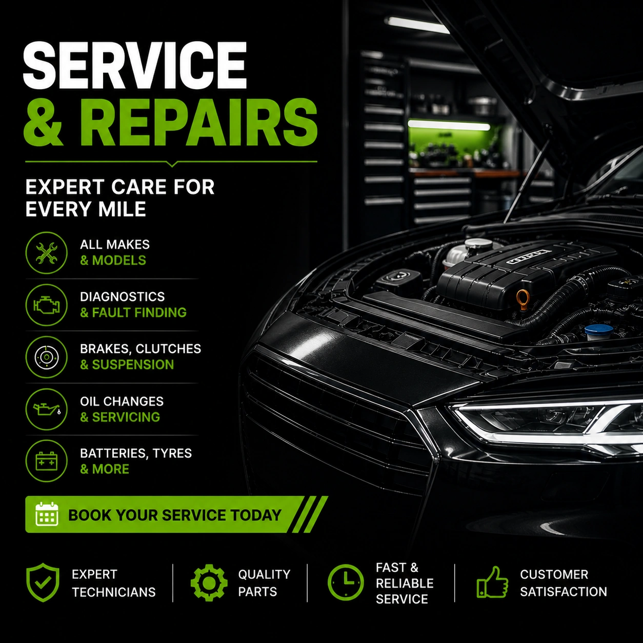 SERVICE AND REPAIRS ST GARAGE